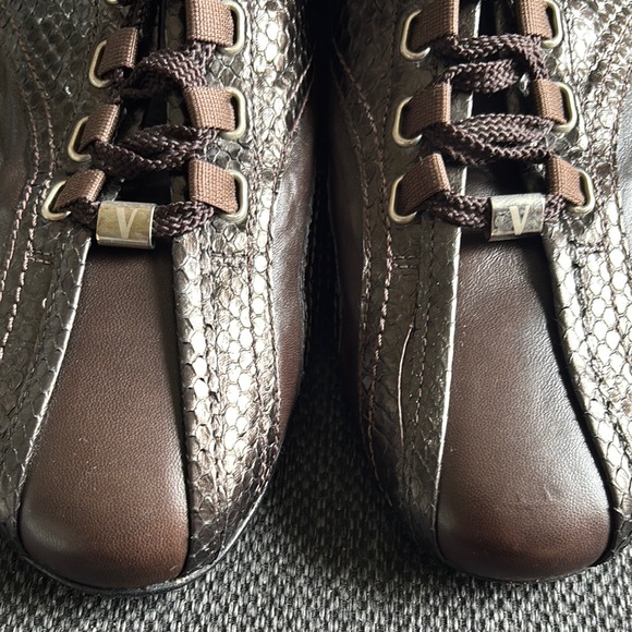 Men's Brown Leather Casual Shoes - Picture 4 of 16